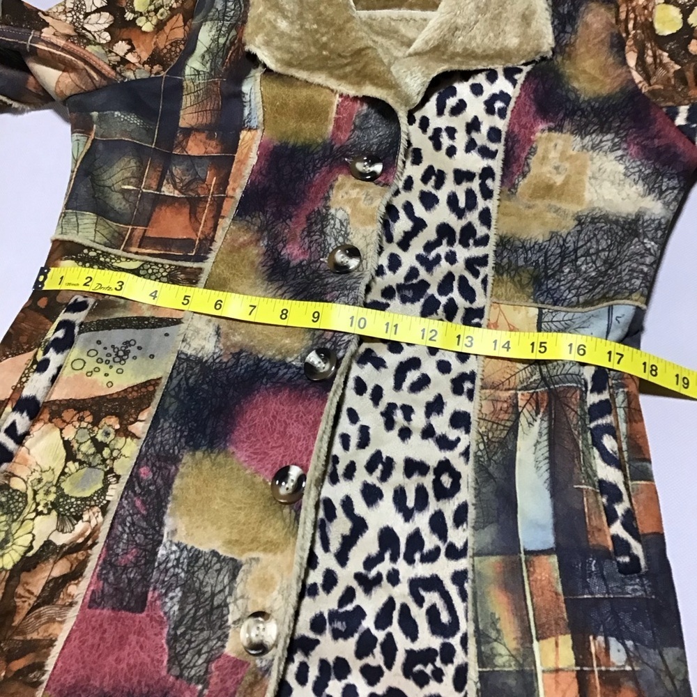 Papillon Multicolor Patchwork Teddy Jacket - image 11